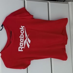 Red reebok small shirt